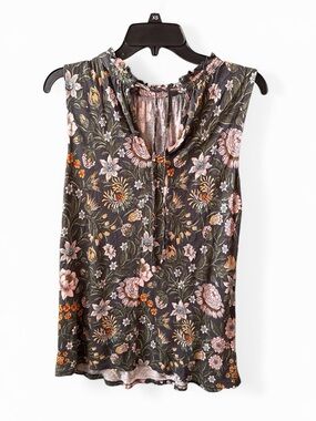 LOFT Floral Sleeveless Top. Sz S.
